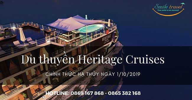 Du thuyền Heritage Cruises chính thức hạ thủy ngày 1/10/2019