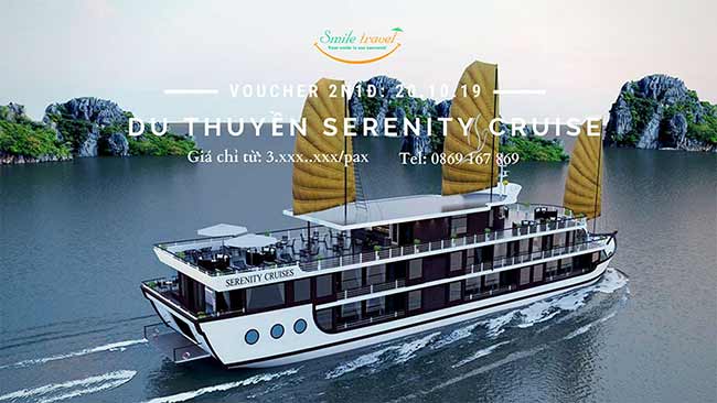 Voucher 2N1Đ Du thuyền Serenity Cruise 5*, Dịp 20 – 10